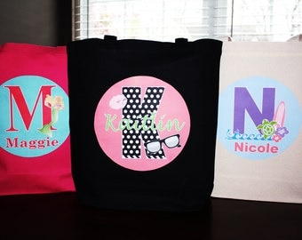 Large Personalized Tote Bag