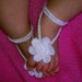 baby crochet barefoot sandals photography prop PDF PATTERN 01 SALE