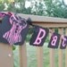 Bachelorette Party Banner Hot Pink and Black Zebra Corset