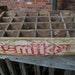 Wood crate, beverage crate, coke crate, smile crate