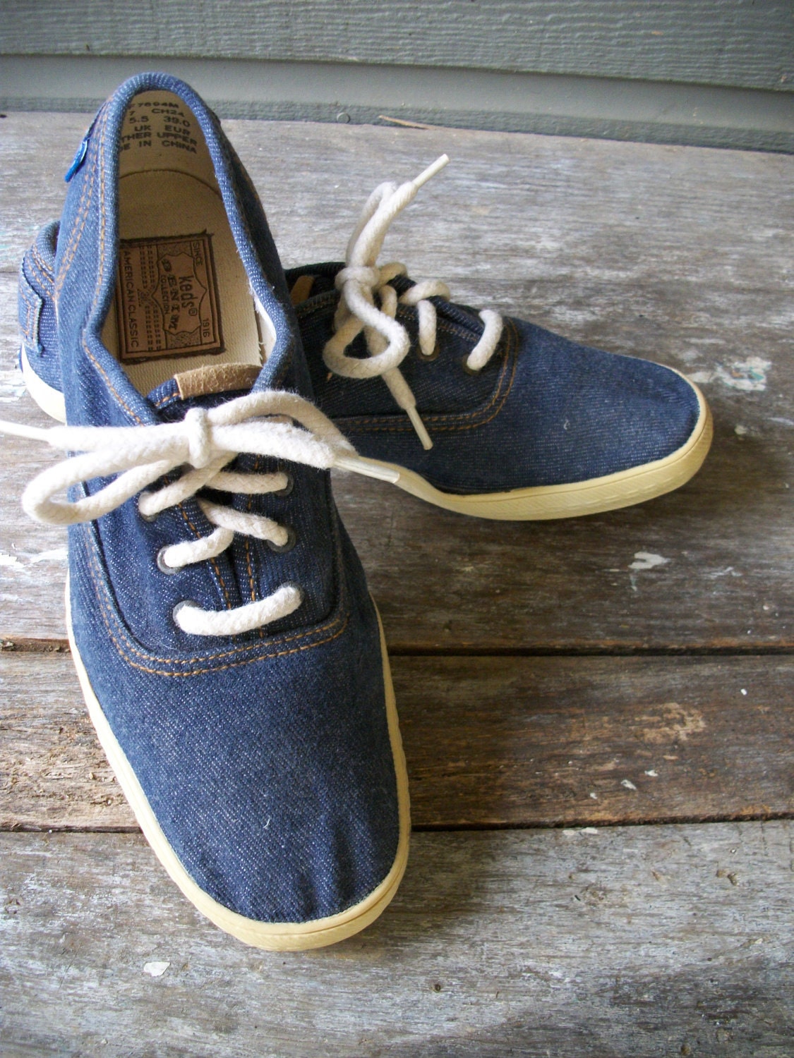 Vintage Keds denim Keds pointed toe Keds