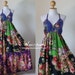 Reserved for Meghan : Patchwork Spaghetti Halter Strap Boho Summer MaxiDress Patchwork Flower Girl Collection