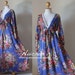 Boho Maxi Dress Long Sleeves Floral Print : Asian Blend Flower Girl Collection