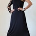 black tube long gown