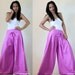 Light Purple Pink Wide Leg Pants Cotton Linen Casual Wear : Soul of the Orient Collection