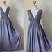 New Arrival - Classy Elegant Deep V-Shape Sleeveless Gray Formal Long Evening Dress : Keerati My Endless Love Collection