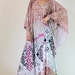 Funky Maxi Dress - Long Wide Sleeve Graphic Tube Gown : Funky Elegant Collection