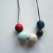 Round geometric beads necklace- handmade beads- colorful necklace "Naturalis" B2