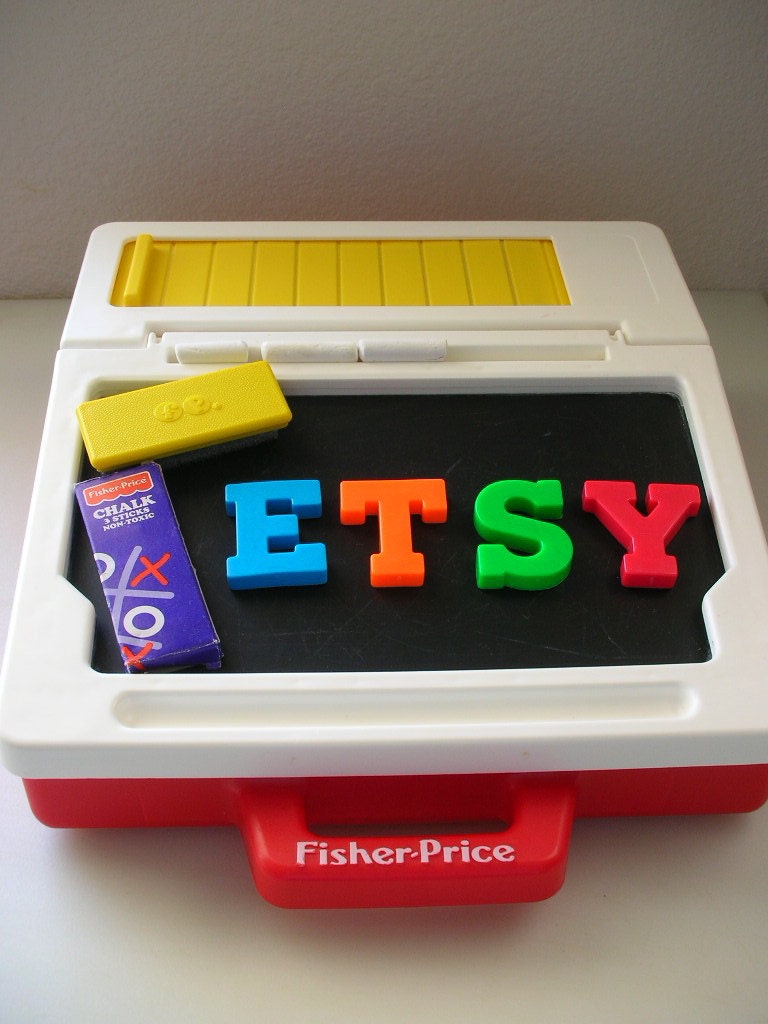 Fisher Price Carry Play Desk Chalk Board Letters