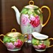 Antique Hand Painted Artist Signed Thomas Sevres Bavaria Mentone Tea Service