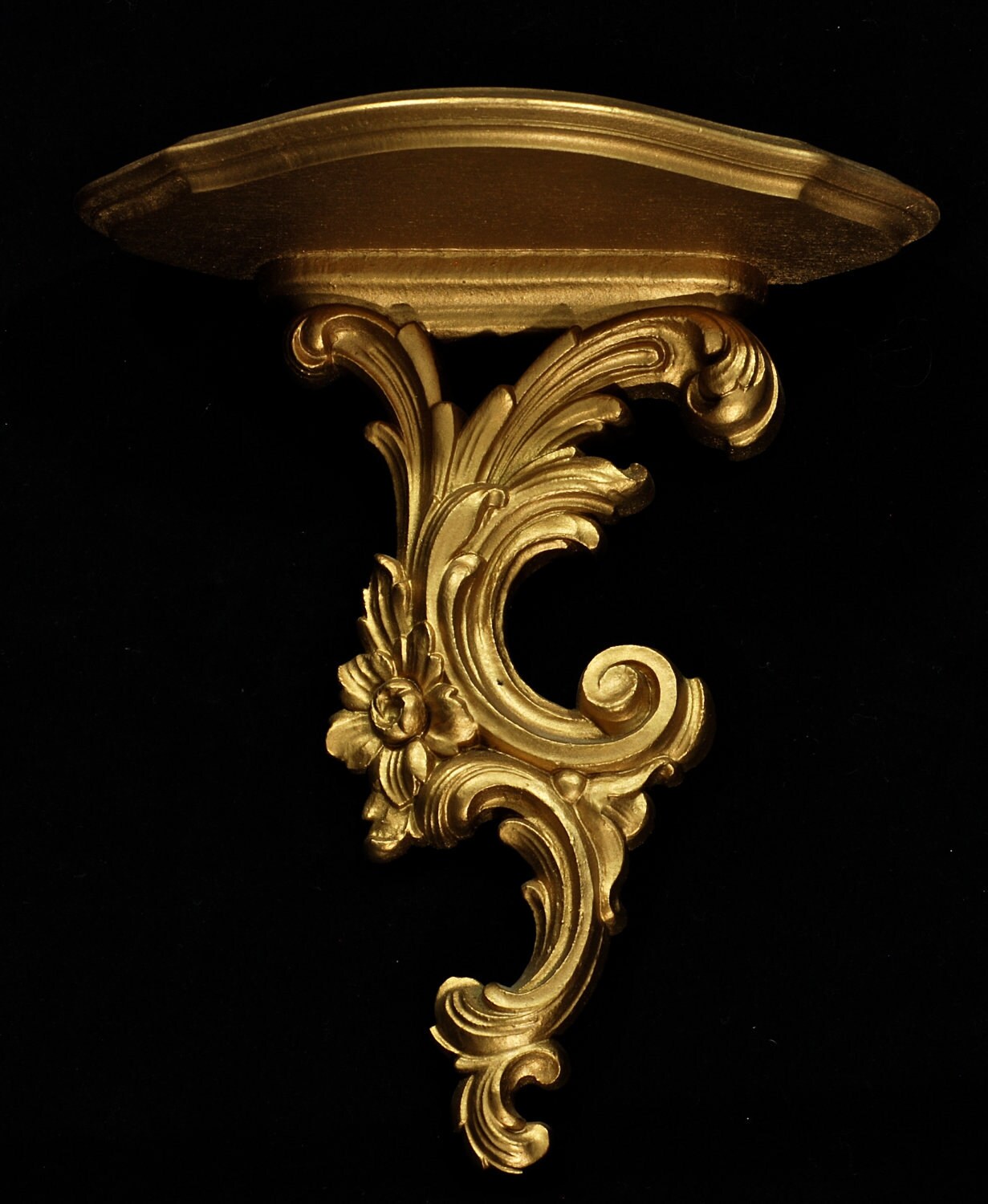 Vintage Syroco Wood Sconce/Wall Shelf