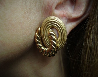 YSL Yves Saint Laurent Gold-tone Earrings