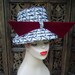 50s LAZARUS Charcoal and White Hat Reserved for Jenny