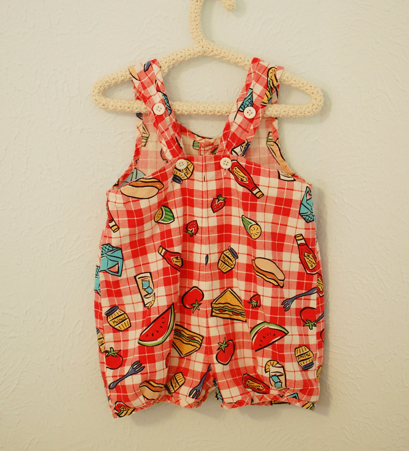 baby gap picnic time romper 612 months by dahliadaffodil on Etsy