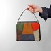 1950s Vintage Purse...Fall Color Block Hand Bag 50s Kelly Purse by Airstep