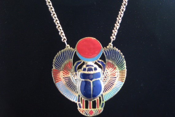 Items similar to Scarab inlay Egyptian chest plate. on Etsy