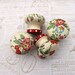 Wooden door knobs made with Cath Kidston bleach blossom paper