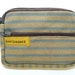 Retro blue and brown men zipper coin purse