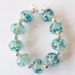 9 Handmade Lampwork Glass Beads - Water Music