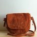 Pumpkin Suede Bag