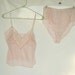 Vintage Pink Camisole Underwear Set Size M