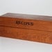Wooden Recipe box