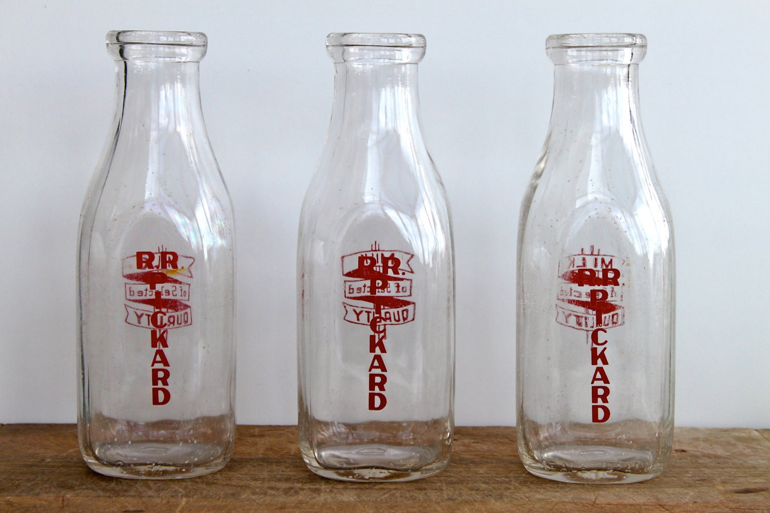 Vintage Glass Milk Bottles 91