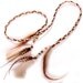 Wild Thing Feather Hair Extension Hair Clip Braird Headband beaded blond white copper Fairy hair hairpiece free spirit Indie fashion