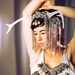 Egyptian Goddess Antler Head Piece - Noir Headdress large clear glitter deer horn Silver headband Tribal Kuchi coins Belly Dance Costume