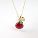 Ruby Gold Necklace - July birthstone on14 karat gold filled