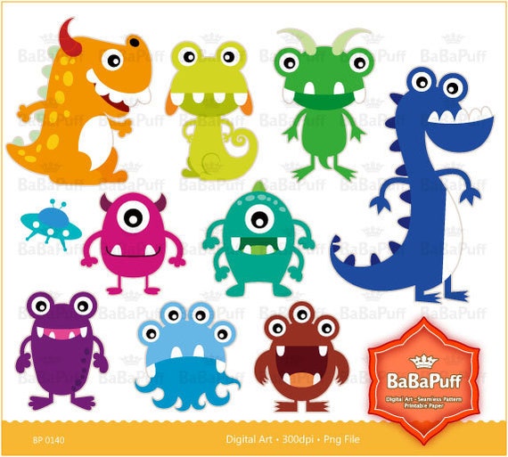 free clip art baby monsters - photo #9