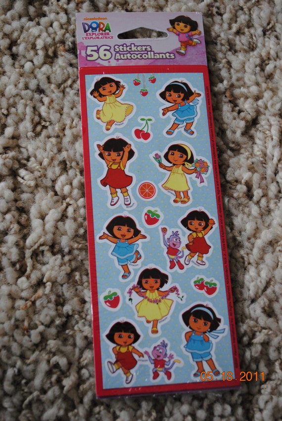 Items similar to Nickelodeon Dora the Explorer 5 Sticker Packages NEW ...
