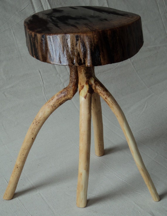 Rustic Wood Plant Stand