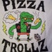 PIZZA TROLLZ tee LARGE (white)