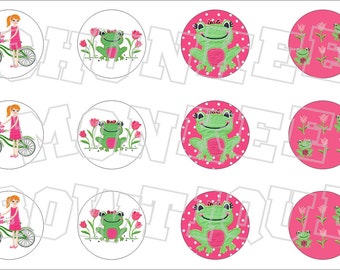 Made to Match Gymboree M2MG Bright Tulip bottlecap image sheet