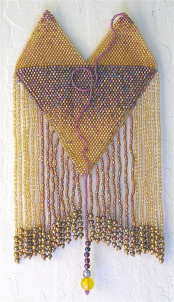 A unique beaded painting I call HEART FULL by SuzannaSolomon