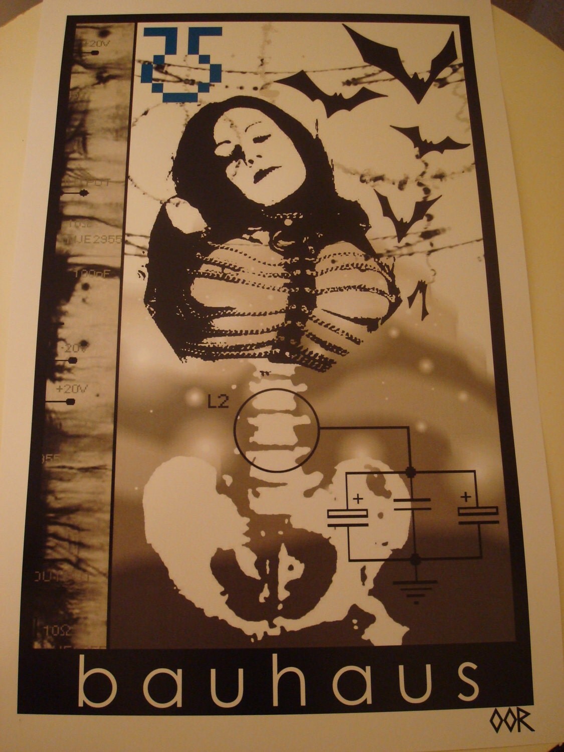 Bauhaus band poster print