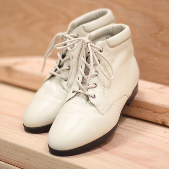 asos cream ankle boots