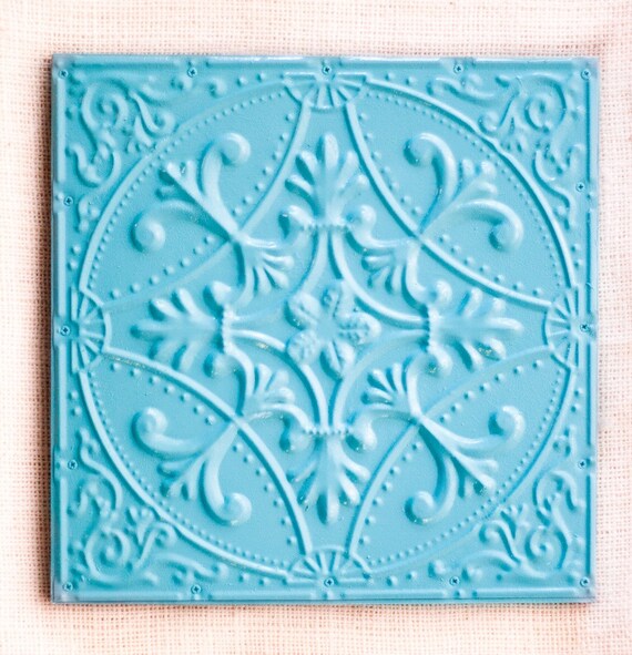 Robin's Egg Blue Decorative Ceiling Tile by AmyGeerDesign on Etsy
