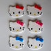 6 Edible Hello Kitty Cupcake toppers - CUSTOM for Maribel ONLY