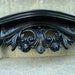 Vintage Black Ornate Shelf