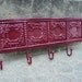 Ornate Cranberry Jewerly Key Holder