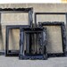 Black Vintage Picture Frame Set Ornate