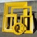 Sunny Yellow Picture Frame Set Ornate