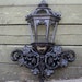 Black Hollywood Regency Wall Planter Ornate