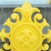 Sunny Yellow Ornate Wall Hanging