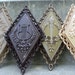 Rich Shades of Brown Shabby Wall Plaque Set Ornate