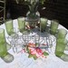 Vintage Tumblers Green Rippled Glass-Caddy Set - Glass Ware - Tumblers