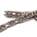 Vintage Art Deco Bracelet Czech Amethyst Glass