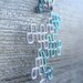 Fractal Necklace - Nested Dragon Curves - White and Ice Blue